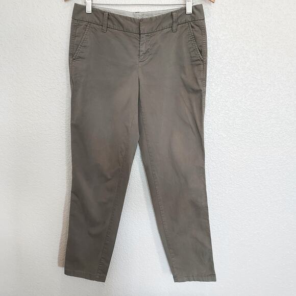 Caslon Khaki Green Capri Pants Size 4 - Picture 1 of 11